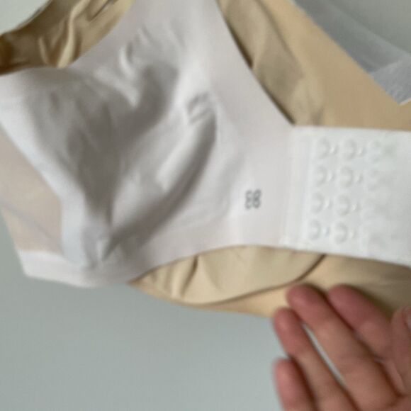 Honeylove Crossover Wireless Bra White Beige Supportive Comfort Women's Size 2X - Picture 9 of 11